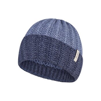 Sterntaler - Strickmütze Rippenstrick - Mittelblau,...
