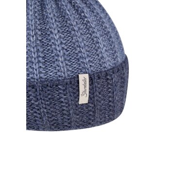 Sterntaler - Strickmütze Rippenstrick - Mittelblau, Gr. 51