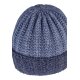 Sterntaler - Strickmütze Rippenstrick - Mittelblau, Gr. 51