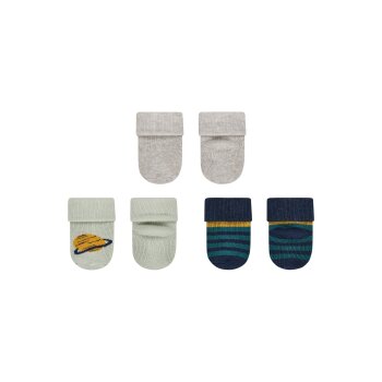 Sterntaler - Erstlingssocken 3er-Pack Planet - Silber...