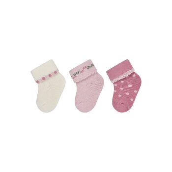 Sterntaler - Erstlingssocken 3er-Pack Blumen - Ecru, Newborn