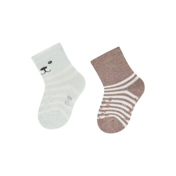 Sterntaler - ABS-Krabbelsocken 2er-Pack Eisbär -...