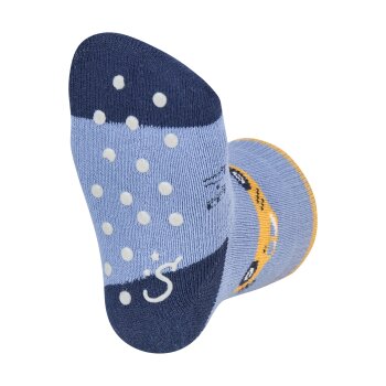 Sterntaler - ABS-Krabbelsocken 2er-Pack Auto - Mittelblau, Gr. 19/20