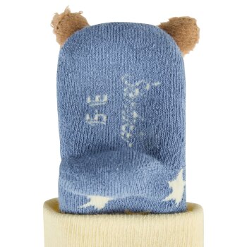 Sterntaler - Baby Rasselsocken Bär - Mittelblau, Gr. 15/16