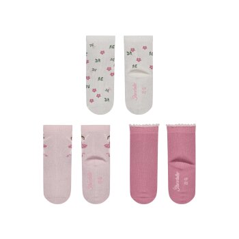 Sterntaler - Socken 3er-Pack Blumen - Ecru, Gr. 17/18