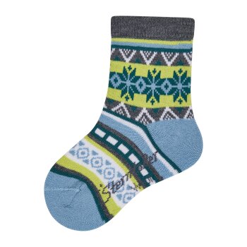 Sterntaler - Socken Wolle Norweger - Blau, Gr. 25/26