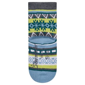 Sterntaler - Socken Wolle Norweger - Blau, Gr. 25/26