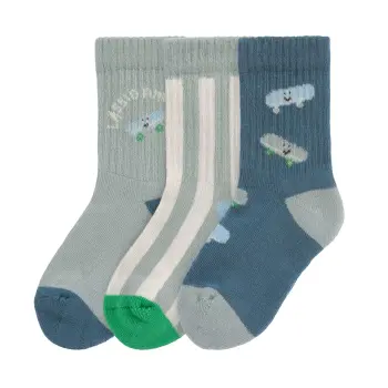 Lässig - Tennis Socken 3er-Pack - Bio Baumwolle,...