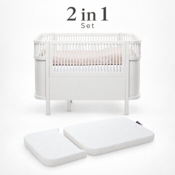 Sebra - Bett, Baby & Juniorbett-Set inkl. Matratze,...