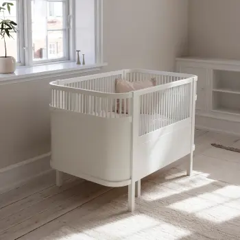 Sebra - Bett, Baby & Juniorbett-Set inkl. Matratze, classic white