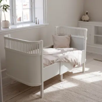 Sebra - Bett, Baby & Juniorbett-Set inkl. Matratze, classic white