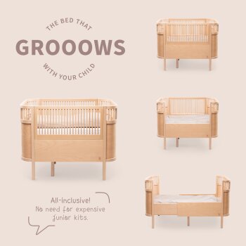 Sebra - Bett, Baby & Juniorbett, Wooden Edition
