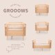 Sebra - Bett, Baby & Juniorbett, Wooden Edition