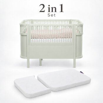 Sebra - Bett, Baby & Juniorbett-Set inkl. Matratze,...