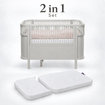Sebra - Bett, Baby & Juniorbett-Set inkl. Matratze,...