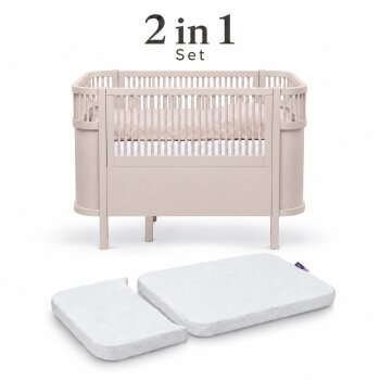 Sebra - Bett, Baby & Juniorbett-Set inkl. Matratze,...