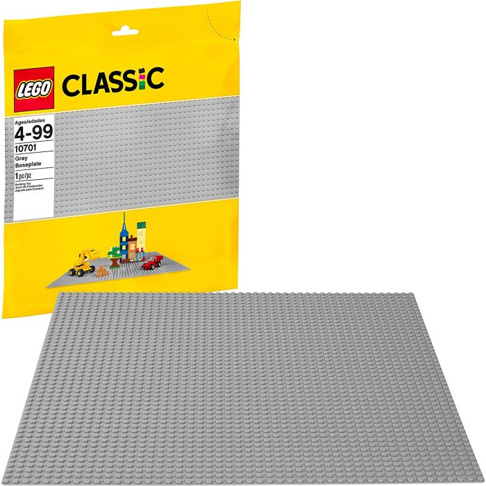 LEGO - Classic - Graue Grundplatte 10701