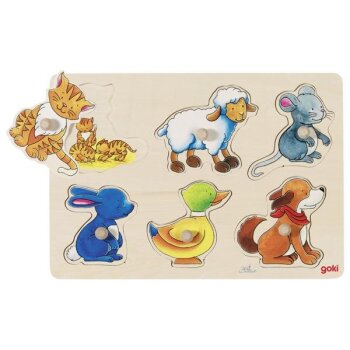Goki - Puzzle aus Holz - 6 Teile - ab 1 Jahr - Mutter und...