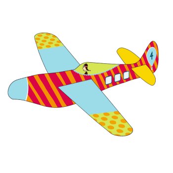 Die Spiegelburg - Bunte Geschenke - Flotte Flieger, sort. (24)