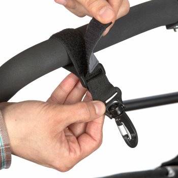 Lässig - Kinderwagenhaken (2 Stk) - Stroller Hooks, black