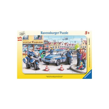 Ravensburger - Einsatz der Polizei RAHMENPUZZLE (15 TEILE)