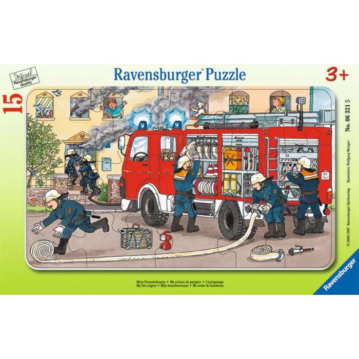 Ravensburger - Mein Feuerwehrauto RAHMENPUZZLE (15 TEILE)
