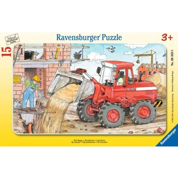 Ravensburger - Mein Bagger RAHMENPUZZLE (15 TEILE)
