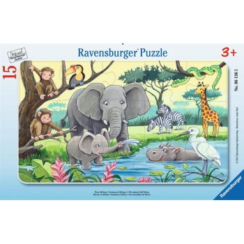 Ravensburger - Tiere Afrikas RAHMENPUZZLE (15 TEILE) (A)