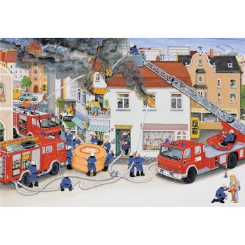Ravensburger - Bei der Feuerwehr PUZZLE (2 x 24 TEILE)