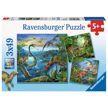 Ravensburger - Faszination Dinosaurier PUZZLE (3 x 49 TEILE)