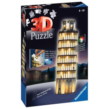 Ravensburger - 3D Puzzle PISA BEI NACHT (216 TEILE)