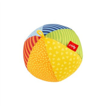 sigikid - Aktiv-Ball Babyball mit Rassel - Kinderbunt, 11 cm